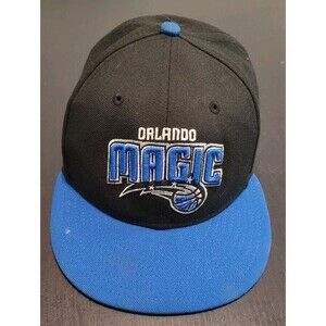 ORLANDO MAGIC Hat New Era 59Fifty RETRO VINTAGE CAP BLACK & BLUE Fitted 7 1/8